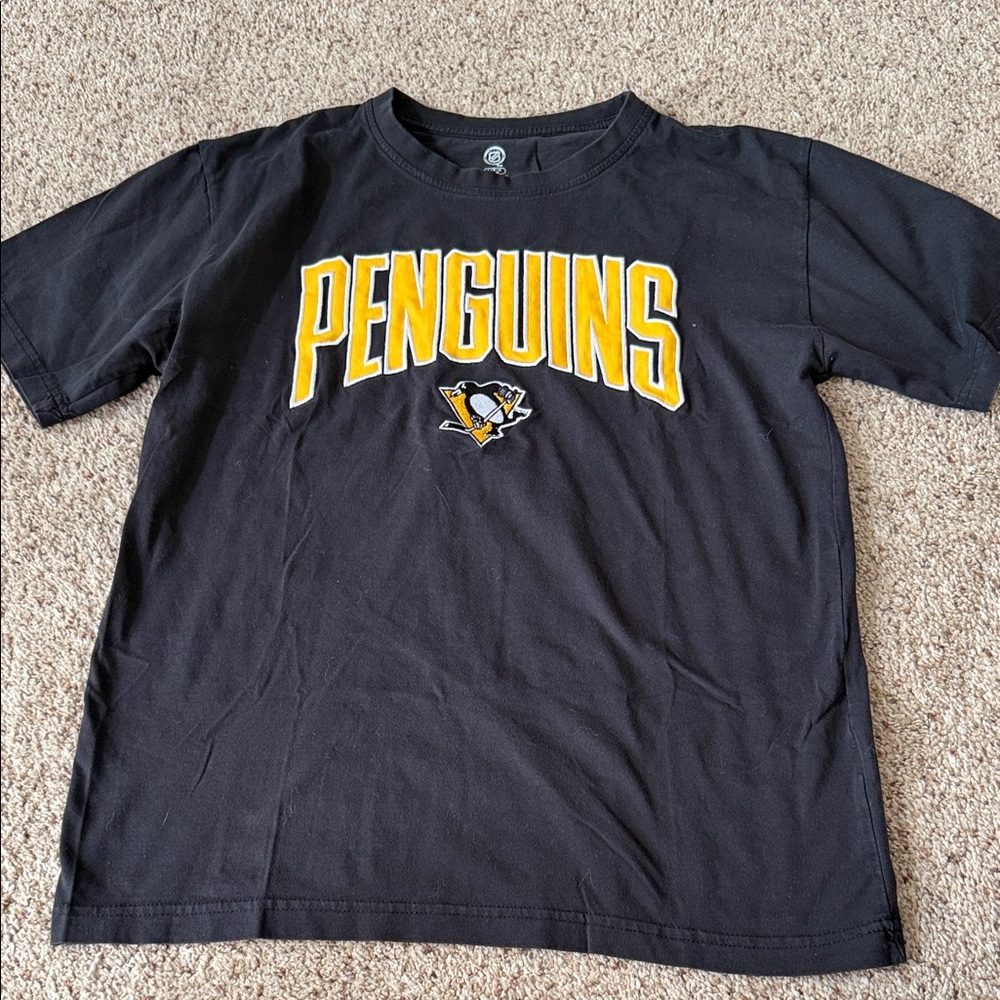 NHL Black and Yellow Penguins Tee